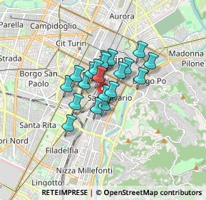 Mappa Via Tommaso Valperga Caluso, 10125 Torino TO, Italia (1.048)