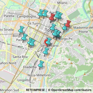 Mappa Via Tommaso Valperga Caluso, 10125 Torino TO, Italia (1.805)