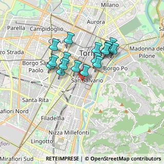 Mappa Via Tommaso Valperga Caluso, 10125 Torino TO, Italia (1.42235)