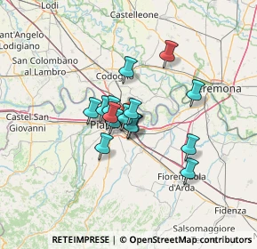 Mappa Autostrada del Sole, 29122 Gerbido PC, Italia (8.894)