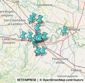 Mappa Autostrada del Sole, 29122 Gerbido PC, Italia (9.116)