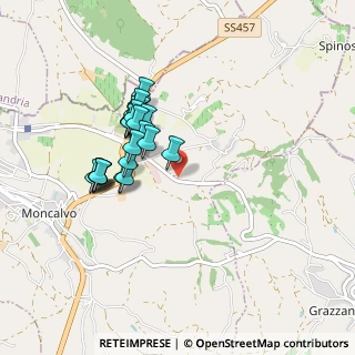 Mappa Strada Vallescura, 14036 Moncalvo AT, Italia (0.776)