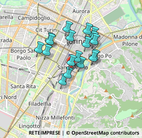 Mappa Via Oddino Morgari, 10125 Torino TO, Italia (1.29389)