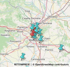 Mappa Fermata 629 - VALENTINO, 10125 Torino TO, Italia (20.62923)