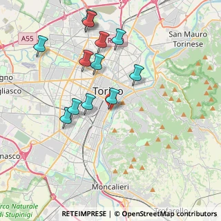 Mappa Fermata 629 - VALENTINO, 10125 Torino TO, Italia (3.98167)
