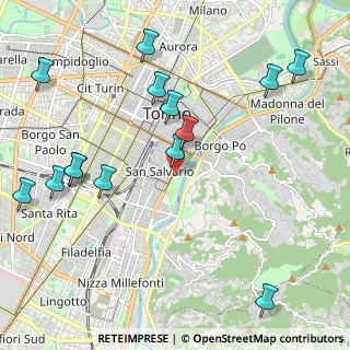 Mappa Fermata 629 - VALENTINO, 10125 Torino TO, Italia (2.54214)