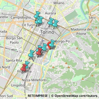 Mappa Fermata 629 - VALENTINO, 10125 Torino TO, Italia (1.79923)