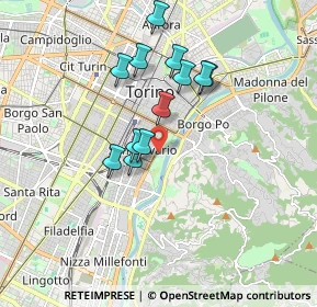 Mappa Fermata 629 - VALENTINO, 10125 Torino TO, Italia (1.48833)