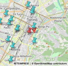 Mappa Fermata 629 - VALENTINO, 10125 Torino TO, Italia (2.58467)