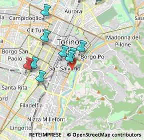 Mappa Fermata 629 - VALENTINO, 10125 Torino TO, Italia (1.96364)