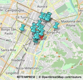 Mappa Fermata 629 - VALENTINO, 10125 Torino TO, Italia (1.18778)