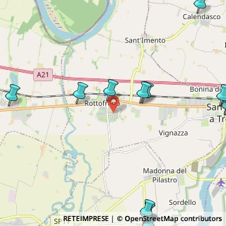 Mappa Via Guido Cavalcanti, 29010 Rottofreno PC, Italia (3.803)