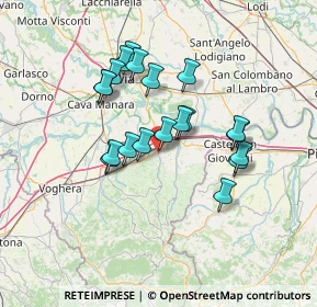 Mappa Via Piemonte, 27043 Broni PV, Italia (11.8685)