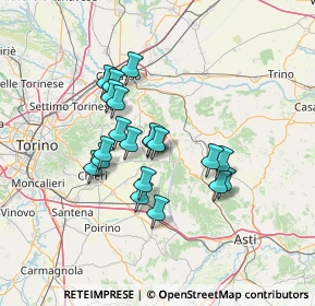 Mappa Via Maestra, 14022 Castelnuovo Don Bosco AT, Italia (11.1035)
