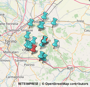 Mappa Via Maestra, 14022 Castelnuovo Don Bosco AT, Italia (10.383)