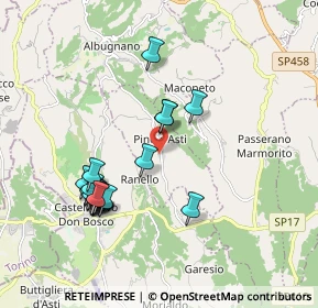 Mappa Via Maestra, 14022 Castelnuovo Don Bosco AT, Italia (1.8805)