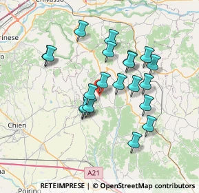 Mappa Via Maestra, 14022 Castelnuovo Don Bosco AT, Italia (6.311)