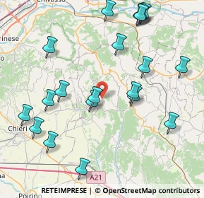 Mappa Via Maestra, 14022 Castelnuovo Don Bosco AT, Italia (9.4375)