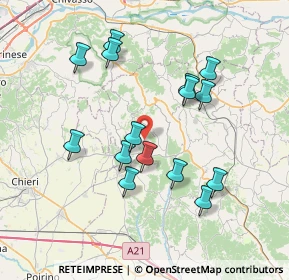 Mappa Via Maestra, 14022 Castelnuovo Don Bosco AT, Italia (7.092)