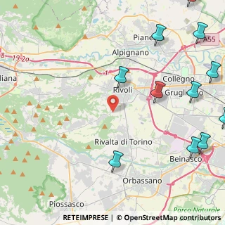 Mappa Strada Vicinale Marasco, 10098 Rivoli TO, Italia (6.43091)