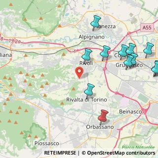Mappa Strada Vicinale Marasco, 10098 Rivoli TO, Italia (5.55615)