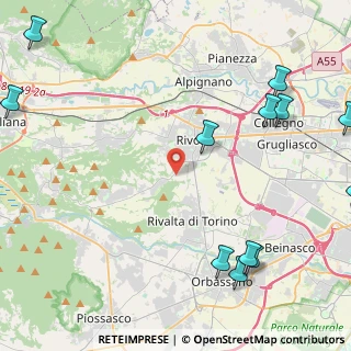 Mappa Strada Vicinale Marasco, 10098 Rivoli TO, Italia (6.46417)