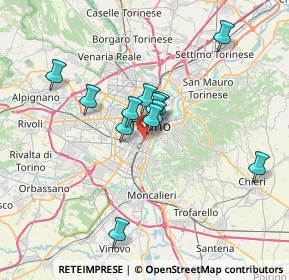 Mappa Corso Germano Sommeiller, 10125 Torino TO, Italia (5.71083)