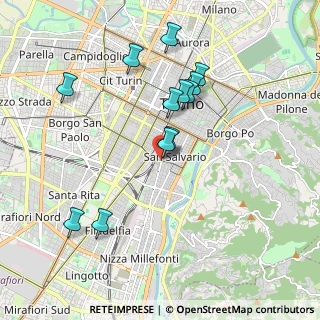 Mappa Corso Germano Sommeiller, 10125 Torino TO, Italia (1.84583)