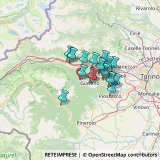 Mappa Via Camillo Benso Conte di Cavour, 10050 Coazze TO, Italia (9.571)