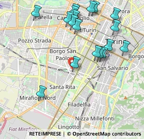 Mappa Pista ciclabile, 10129 Torino TO, Italia (2.30278)