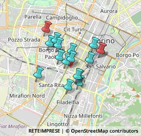 Mappa Via Fratelli Carle, 10129 Torino TO, Italia (1.21588)