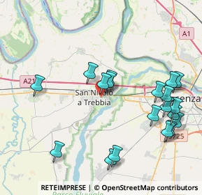 Mappa Via A. Mozart W., 29010 San Nicolò PC, Italia (4.45632)