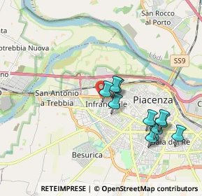 Mappa Via Voghera, 29122 Piacenza PC, Italia (1.87909)