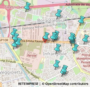 Mappa Via Voghera, 29122 Piacenza PC, Italia (0.5615)