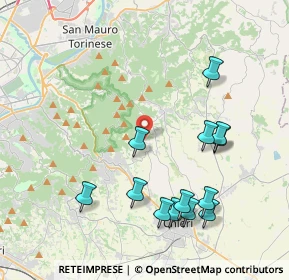 Mappa Via Tetti Rocco, 10025 Pino torinese TO, Italia (4.34615)