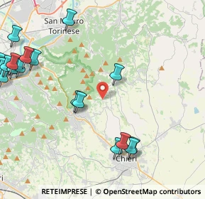 Mappa Via Tetti Rocco, 10025 Pino torinese TO, Italia (6.048)