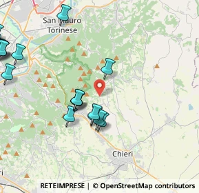 Mappa Via Tetti Rocco, 10025 Pino torinese TO, Italia (5.687)