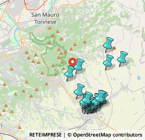 Mappa Via Tetti Rocco, 10025 Pino torinese TO, Italia (4.273)