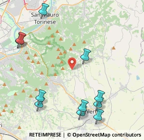 Mappa Via Tetti Rocco, 10025 Pino torinese TO, Italia (5.30818)