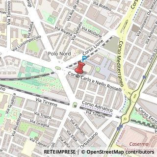 Mappa Corso Carlo e Nello Rosselli, 125, 10129 Torino, Torino (Piemonte)
