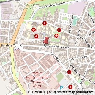 Mappa Via taverna 241, 29100 Piacenza, Piacenza (Emilia Romagna)