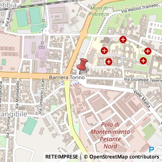 Mappa Via Taverna Giuseppe, 252, 29121 Piacenza, Piacenza (Emilia Romagna)