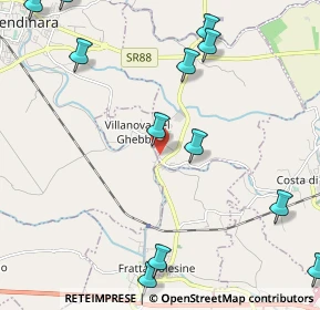 Mappa Via Roma, 45020 Villanova del Ghebbo RO, Italia (2.87417)