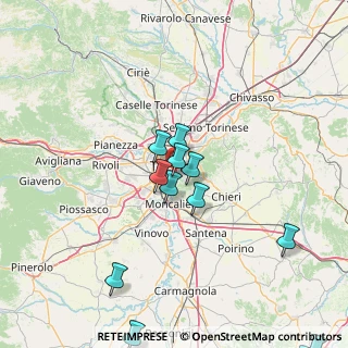 Mappa Via Argonne, 10133 Torino TO, Italia (20.58462)