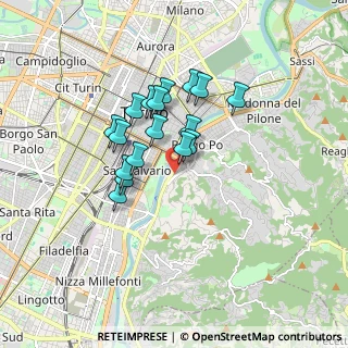 Mappa Via Argonne, 10133 Torino TO, Italia (1.33529)