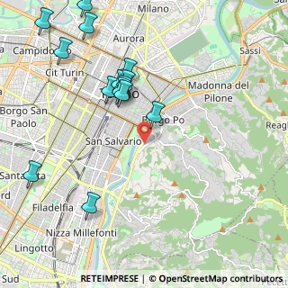 Mappa Via Argonne, 10133 Torino TO, Italia (2.39929)