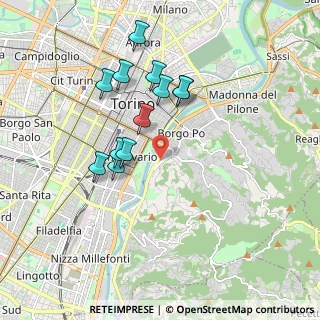 Mappa Via Argonne, 10133 Torino TO, Italia (1.68333)