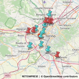 Mappa Via Pietro Ferrero, 10095 Lesna TO, Italia (5.72786)