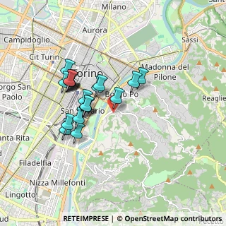 Mappa Viale Giacomo Curreno, 10133 Torino TO, Italia (1.5245)