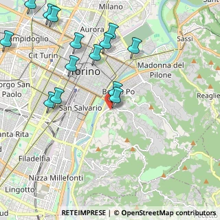 Mappa Viale Giacomo Curreno, 10133 Torino TO, Italia (2.58929)